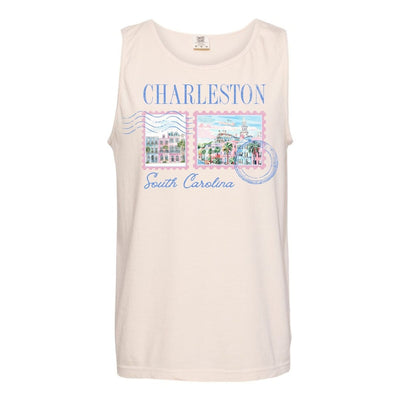 'Charleston Stamp' Tank Top - United Monograms
