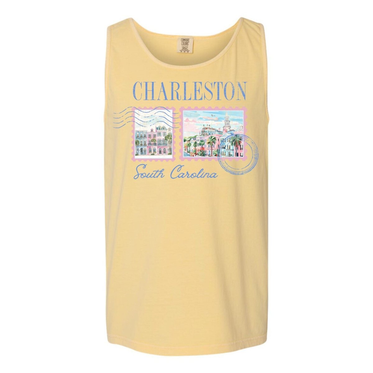 'Charleston Stamp' Tank Top - United Monograms
