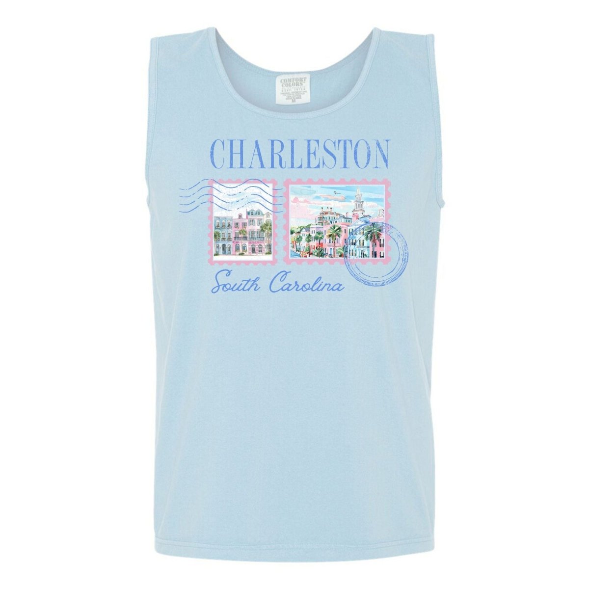 'Charleston Stamp' Tank Top - United Monograms