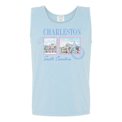 'Charleston Stamp' Tank Top - United Monograms