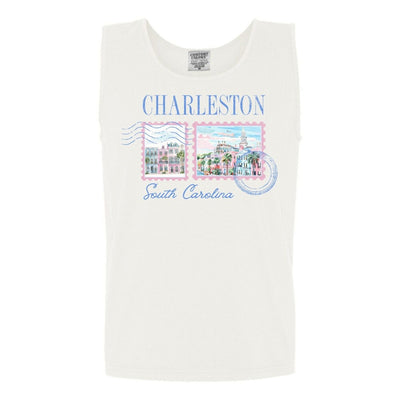 'Charleston Stamp' Tank Top - United Monograms