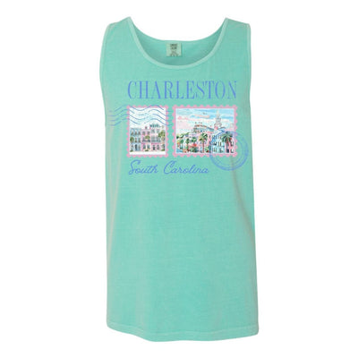 'Charleston Stamp' Tank Top - United Monograms