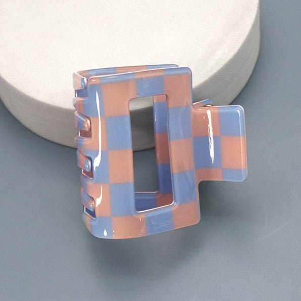 Checker Hair Claw Clip - United Monograms