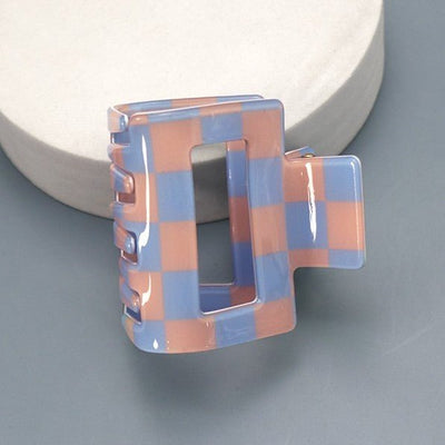 Checker Hair Claw Clip - United Monograms
