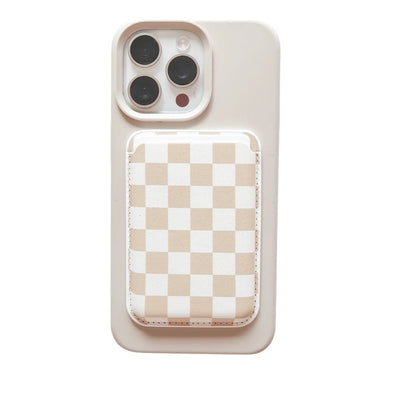 'Checker Pattern' iPhone Magnetic Wallet - United Monograms