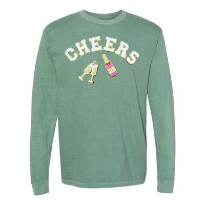 'Cheers' Letter Patch Long Sleeve - United Monograms