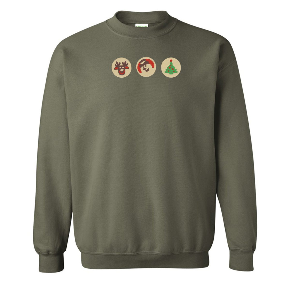 'Christmas Cookies' Embroidered Crewneck Sweatshirt - United Monograms