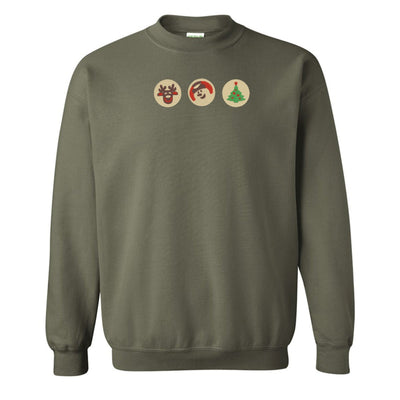 'Christmas Cookies' Embroidered Crewneck Sweatshirt - United Monograms