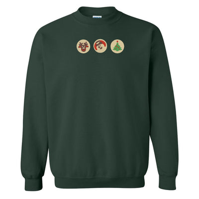 'Christmas Cookies' Embroidered Crewneck Sweatshirt - United Monograms