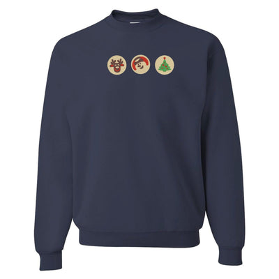 'Christmas Cookies' Embroidered Crewneck Sweatshirt - United Monograms