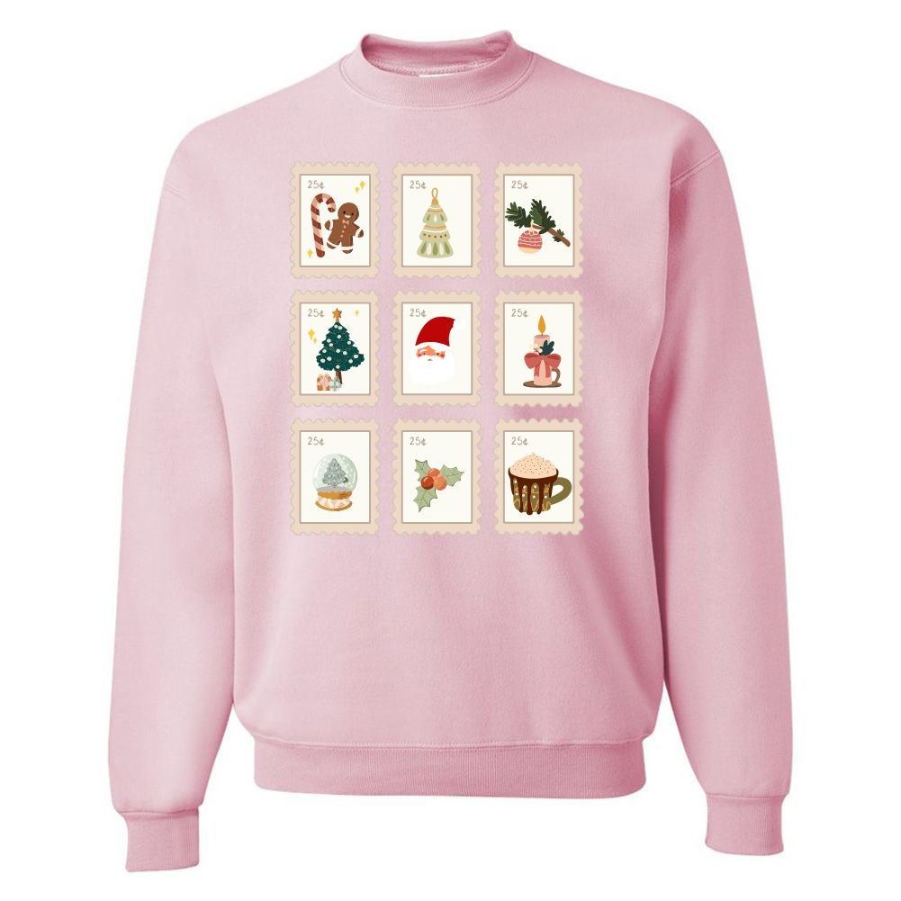 'Christmas Stamps' Crewneck Sweatshirt - United Monograms
