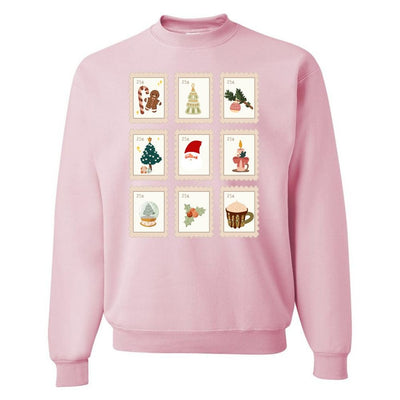 'Christmas Stamps' Crewneck Sweatshirt - United Monograms