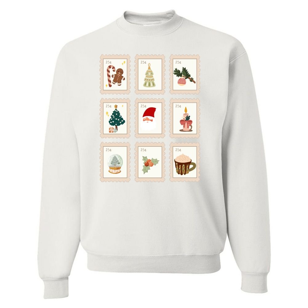 'Christmas Stamps' Crewneck Sweatshirt - United Monograms