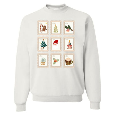 'Christmas Stamps' Crewneck Sweatshirt - United Monograms