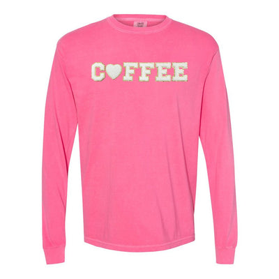 Coffee Heart Letter Patch Long Sleeve T-Shirt - United Monograms