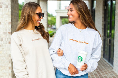 Coffee Order Crewneck Sweatshirt - United Monograms