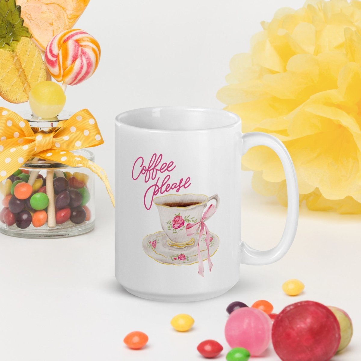 'Coffee Please' Coffee Mug - United Monograms