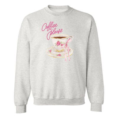 'Coffee Please' Crewneck Sweatshirt - United Monograms