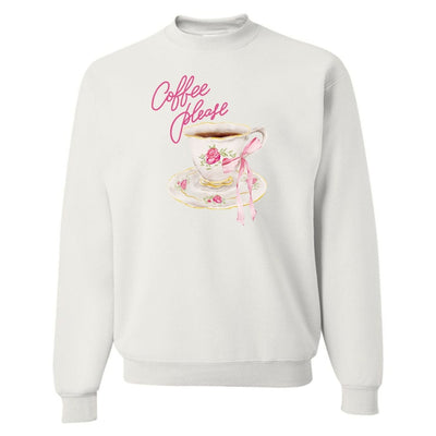'Coffee Please' Crewneck Sweatshirt - United Monograms