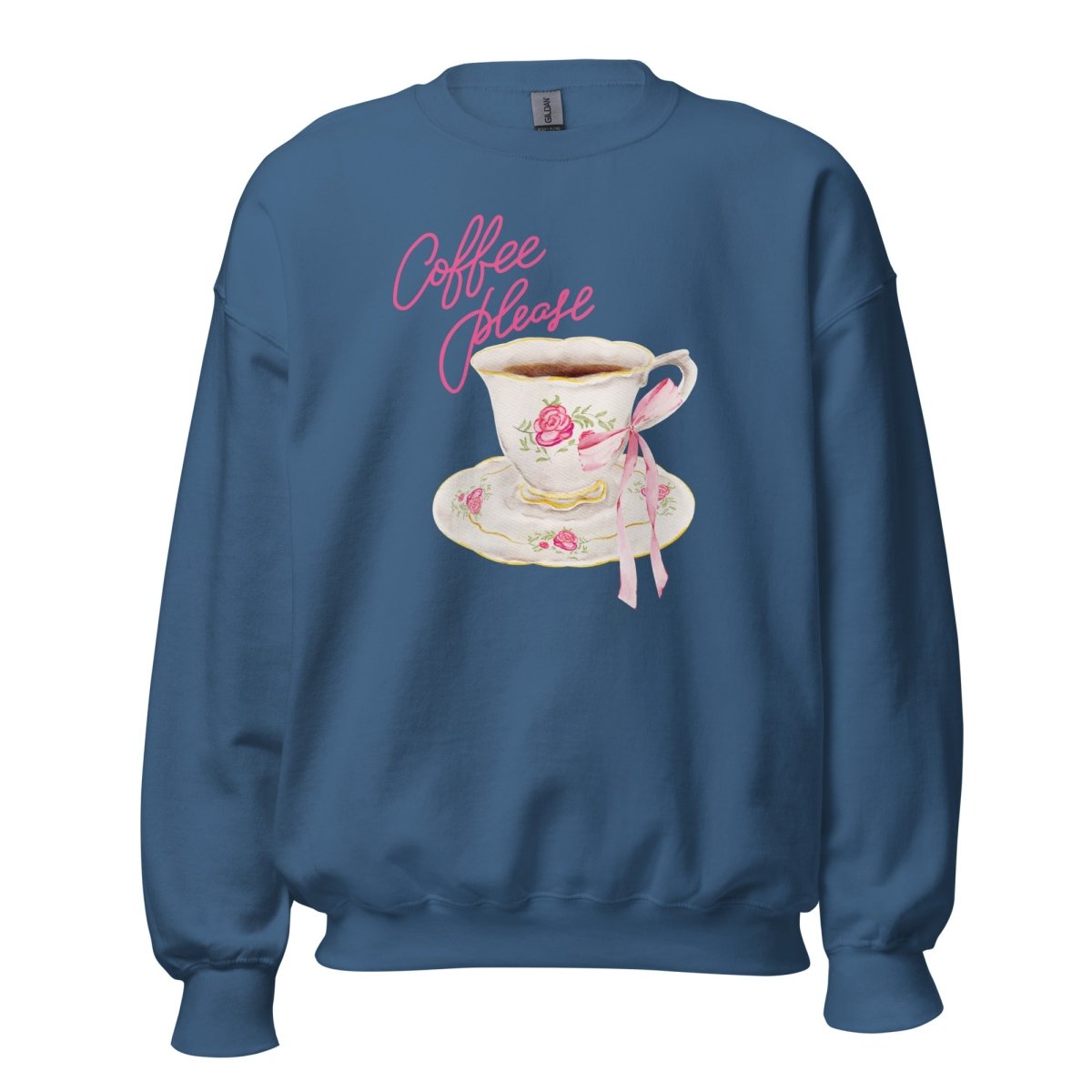 'Coffee Please' Crewneck Sweatshirt - United Monograms
