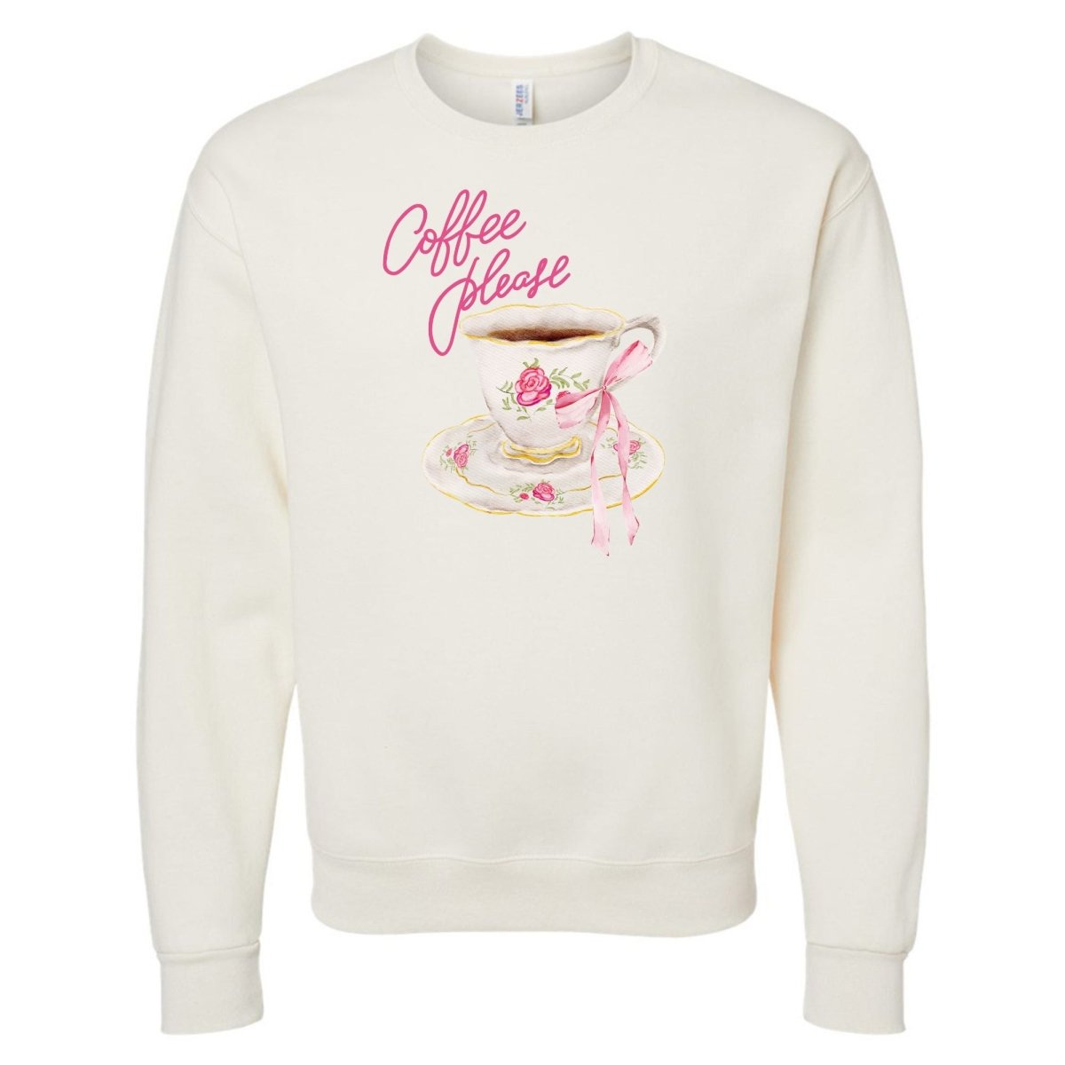 'Coffee Please' Crewneck Sweatshirt - United Monograms