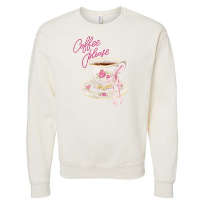'Coffee Please' Crewneck Sweatshirt - United Monograms