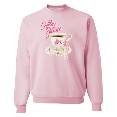 'Coffee Please' Crewneck Sweatshirt - United Monograms