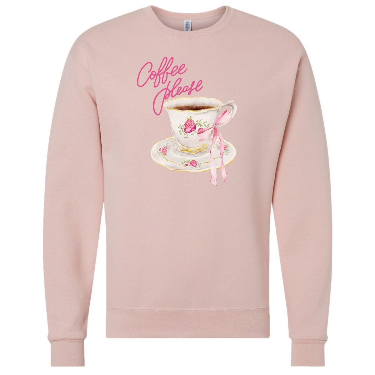 'Coffee Please' Crewneck Sweatshirt - United Monograms