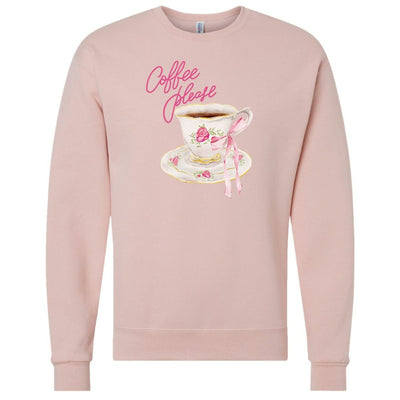 'Coffee Please' Crewneck Sweatshirt - United Monograms