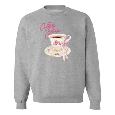 'Coffee Please' Crewneck Sweatshirt - United Monograms