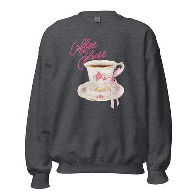 'Coffee Please' Crewneck Sweatshirt - United Monograms