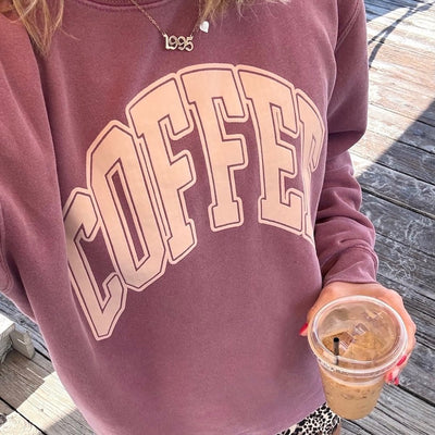 'Coffee' PUFF Cozy Crew - United Monograms