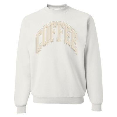 'Coffee' PUFF Crewneck Sweatshirt - United Monograms