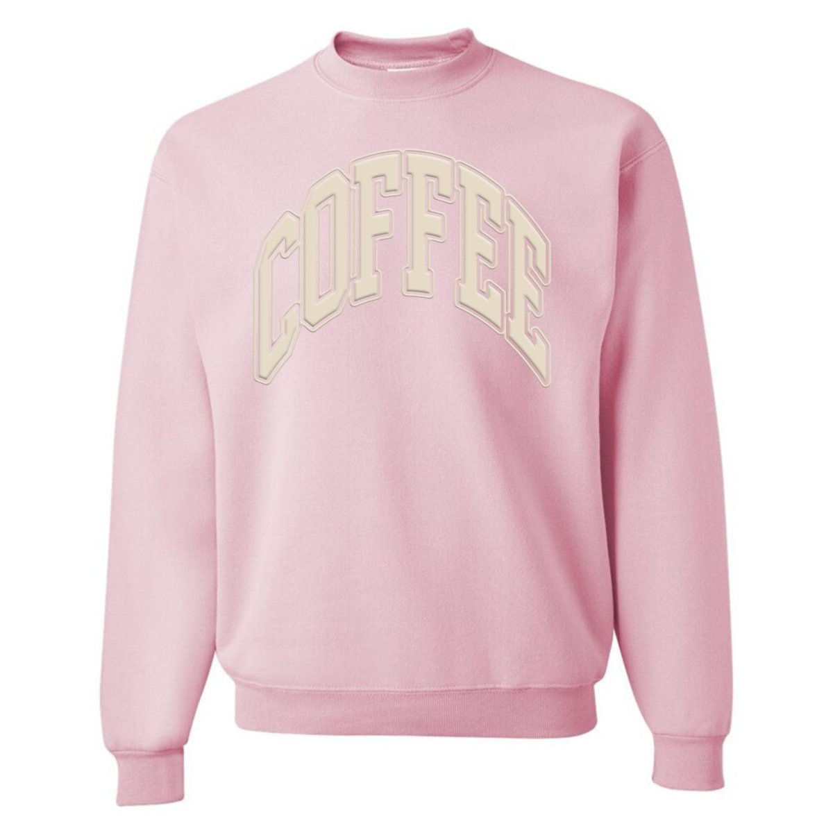 'Coffee' PUFF Crewneck Sweatshirt - United Monograms