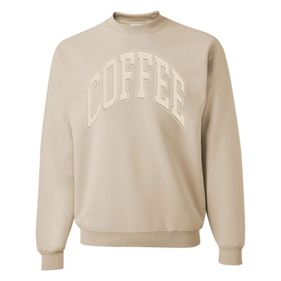 'Coffee' PUFF Crewneck Sweatshirt - United Monograms