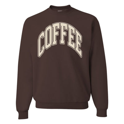 'Coffee' PUFF Crewneck Sweatshirt - United Monograms