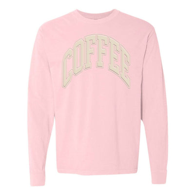 'Coffee' PUFF Long Sleeve T-Shirt - United Monograms