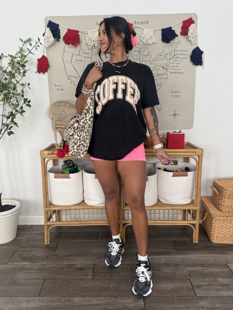 'Coffee' PUFF T-Shirt - United Monograms