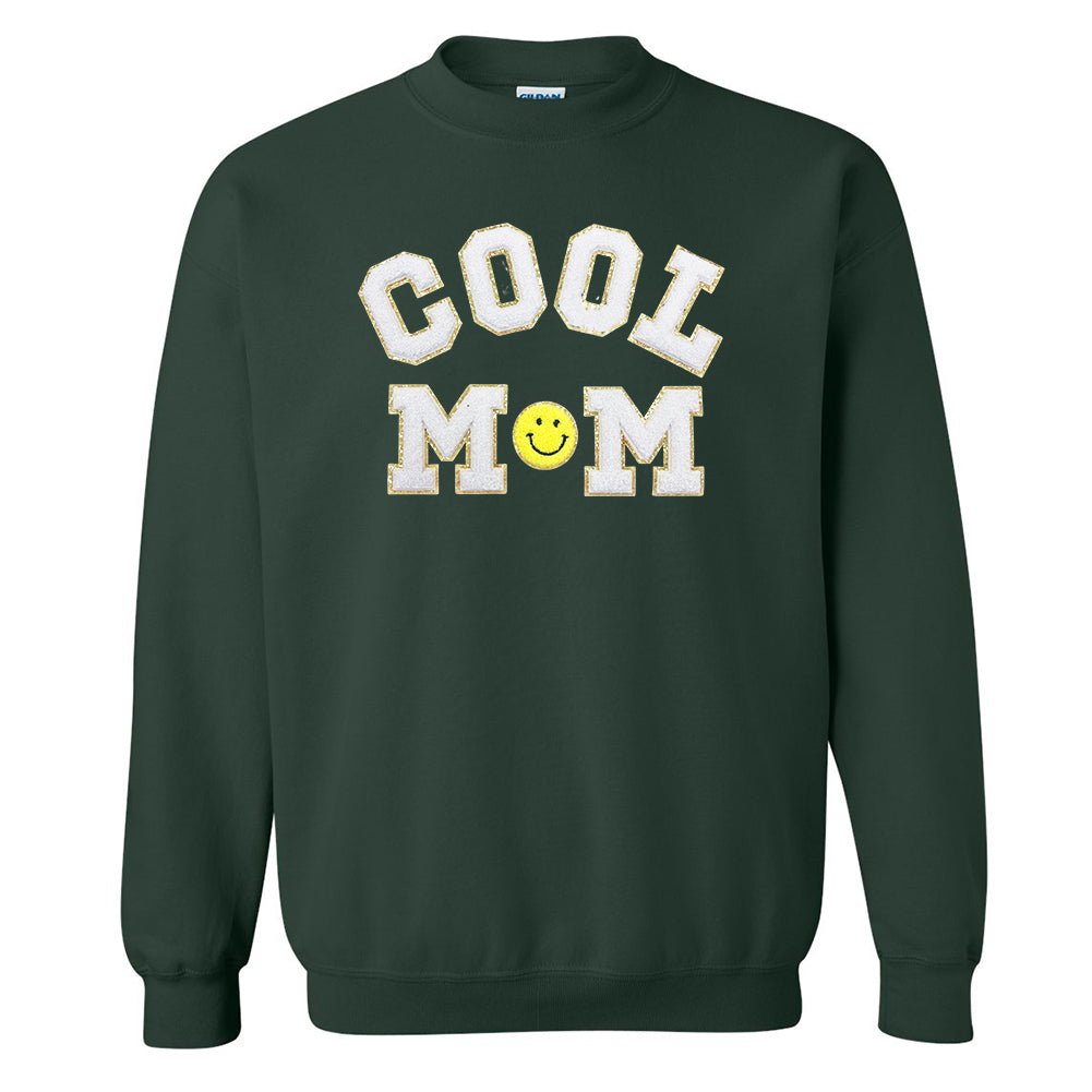 Cool Mom Letter Patch Sweatshirt - United Monograms