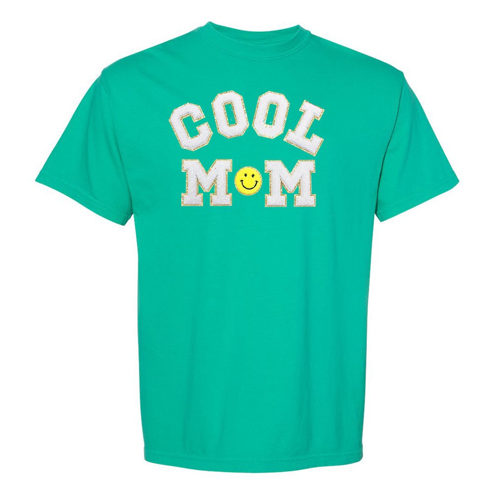 Cool Mom Letter Patch T-Shirt - United Monograms