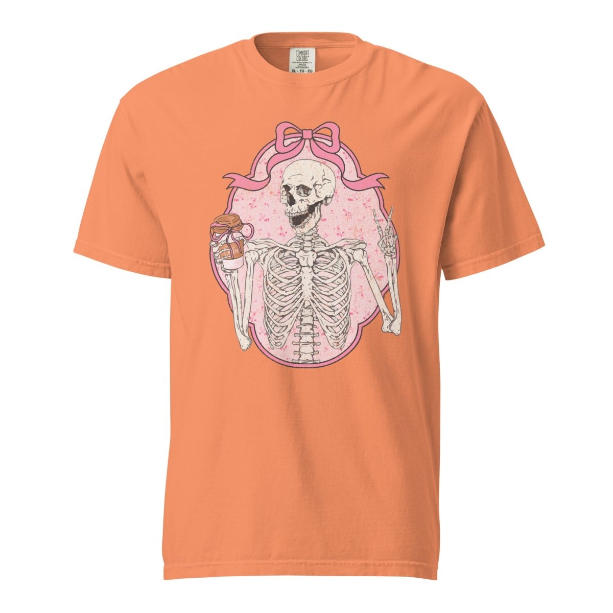 'Coquette Coffee Skeleton' T-Shirt - United Monograms