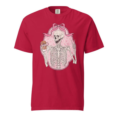 'Coquette Coffee Skeleton' T-Shirt - United Monograms