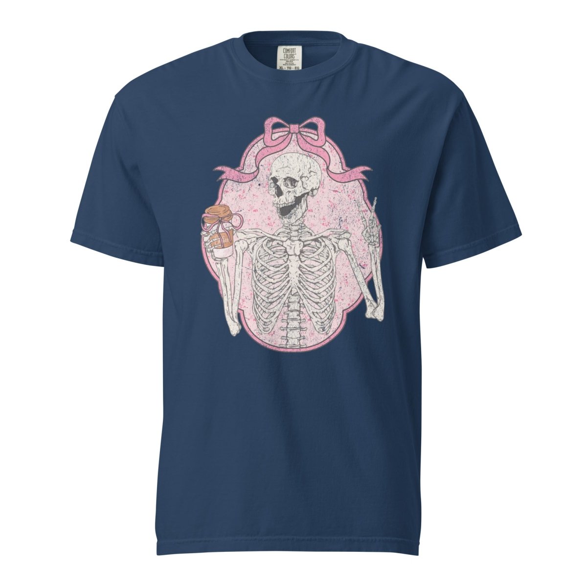 'Coquette Coffee Skeleton' T-Shirt - United Monograms