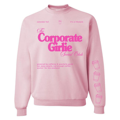 ‘Corporate Girlie Social Club' Crewneck Sweatshirt - United Monograms