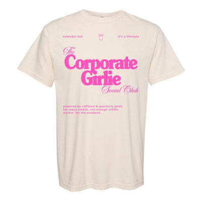 'Corporate Girlie Social Club' T-Shirt - United Monograms