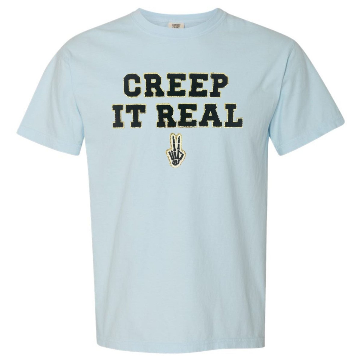 'Creep It Real' Letter Patch T-Shirt - United Monograms