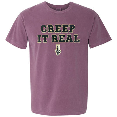 'Creep It Real' Letter Patch T-Shirt - United Monograms