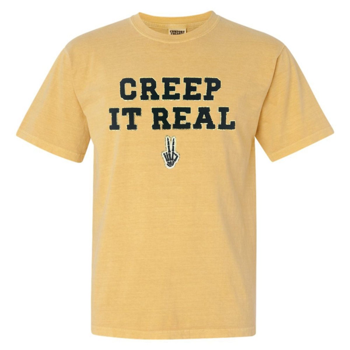 'Creep It Real' Letter Patch T-Shirt - United Monograms