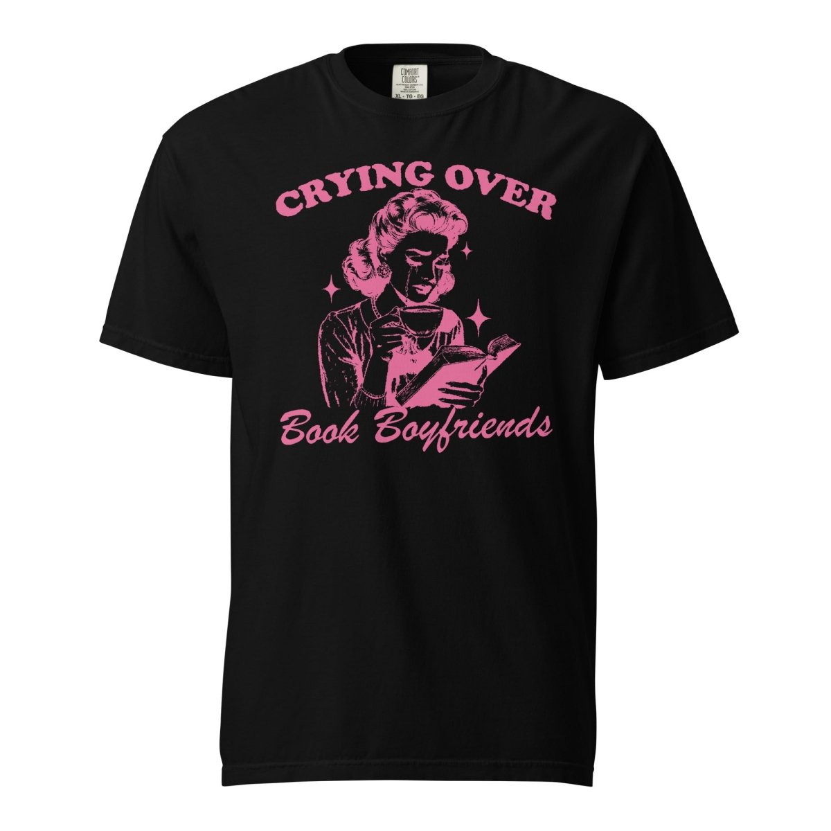 'Crying Over Book Boyfriends' T-Shirt - United Monograms