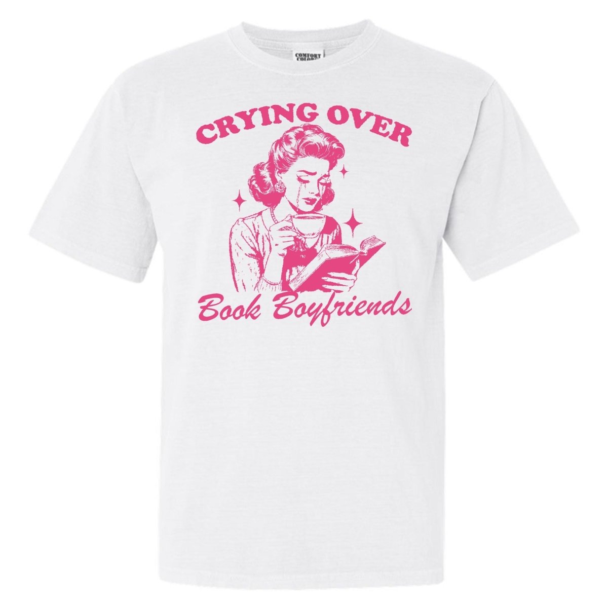 'Crying Over Book Boyfriends' T-Shirt - United Monograms